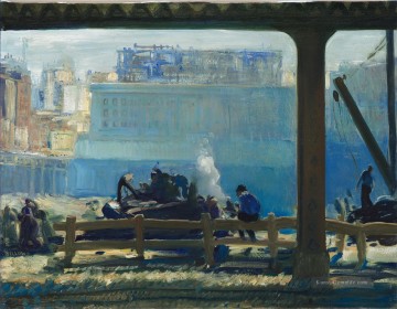Blue Morning 1909 George Wesley Bellows Ölgemälde